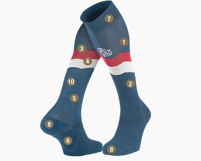 Calze après ski blu